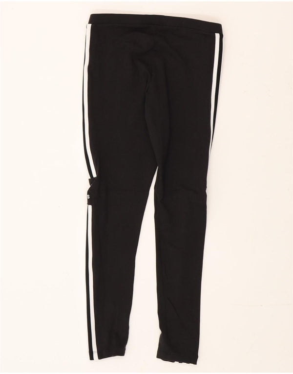 Damskie legginsy Adidas Graphic UK 12, średnie, czarne, bawełniane