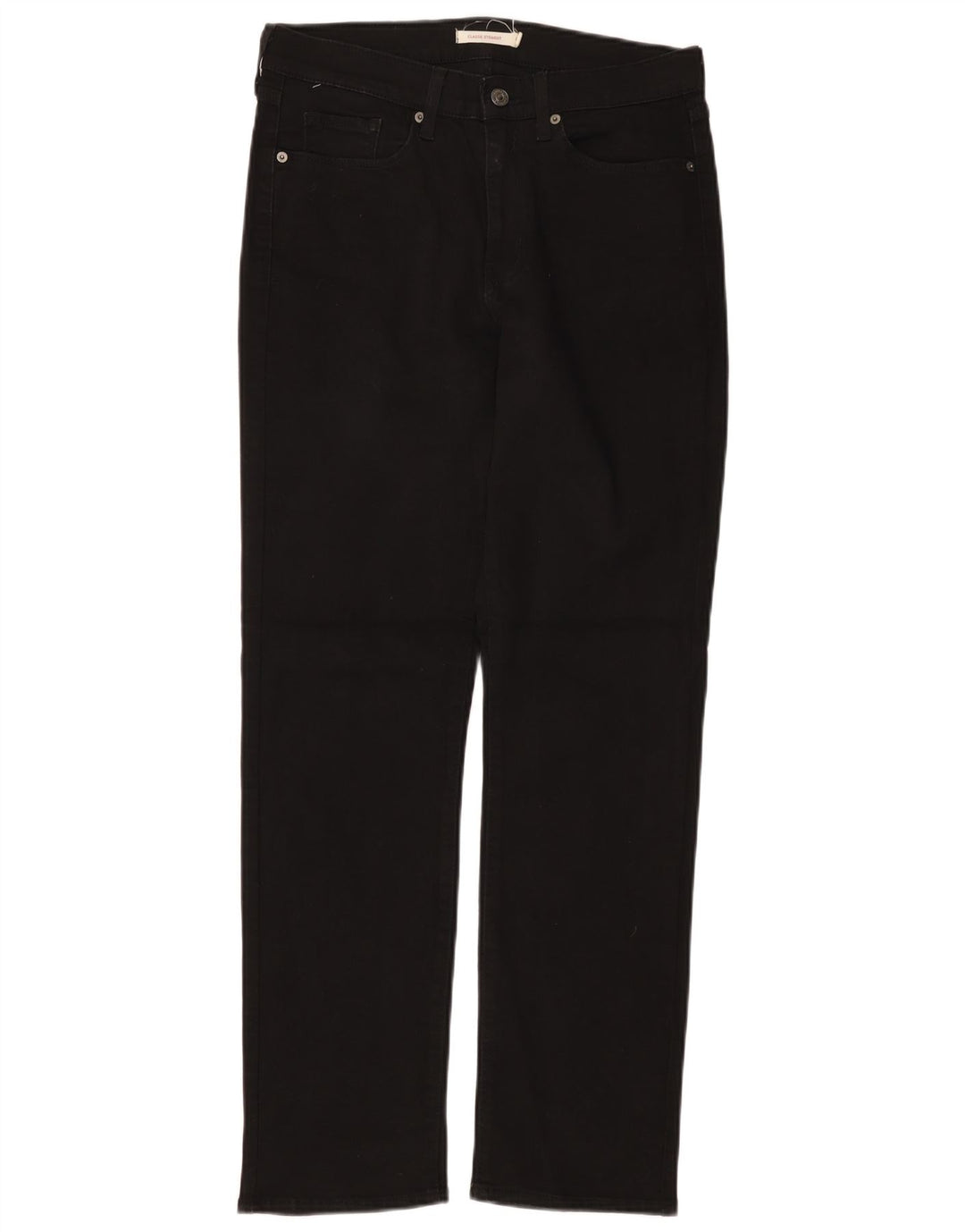 Damskie klasyczne proste dżinsy LEVI'S W29 L32 Czarna bawełna