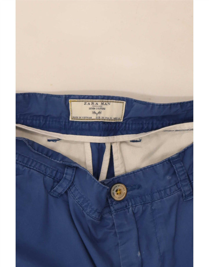 Męskie spodenki Chino Zara EU 38 Small W30 Niebieskie