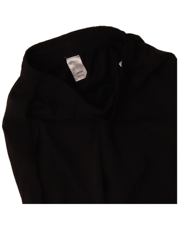 Męskie spodnie dresowe ADIDAS, małe, czarne, poliestrowe