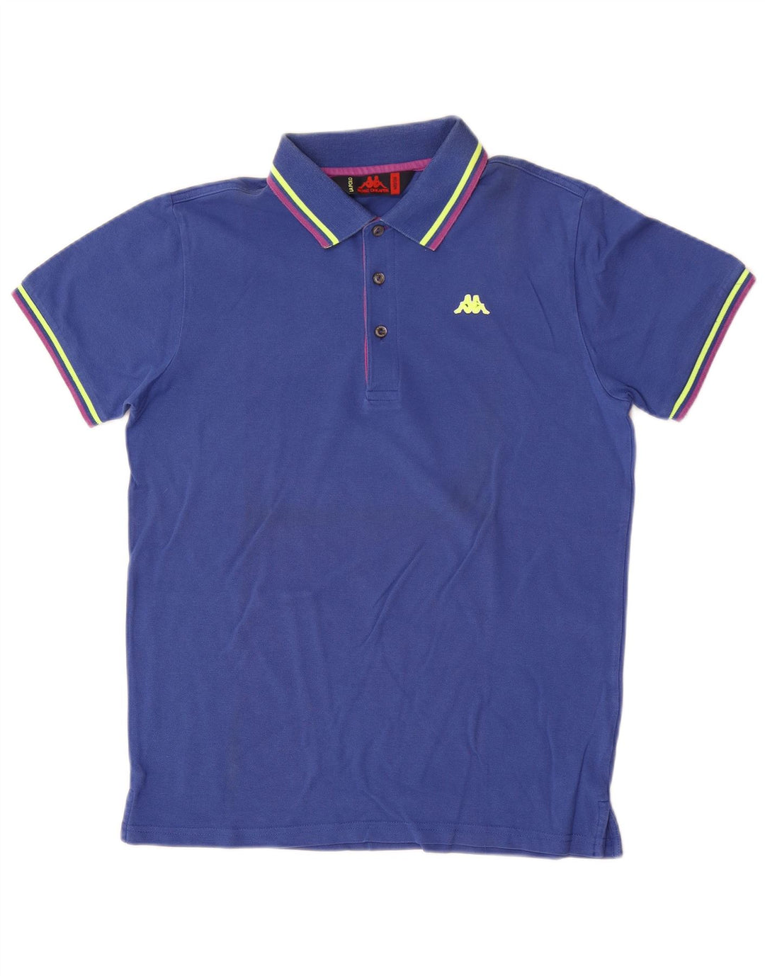 Męska koszulka polo Kappa w średnie niebieskie paski