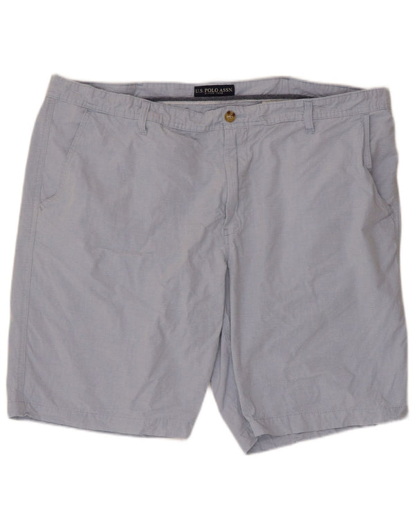 US Polo Assn. Męskie spodenki Chino W44 2XL Niebieskie bawełniane prążki