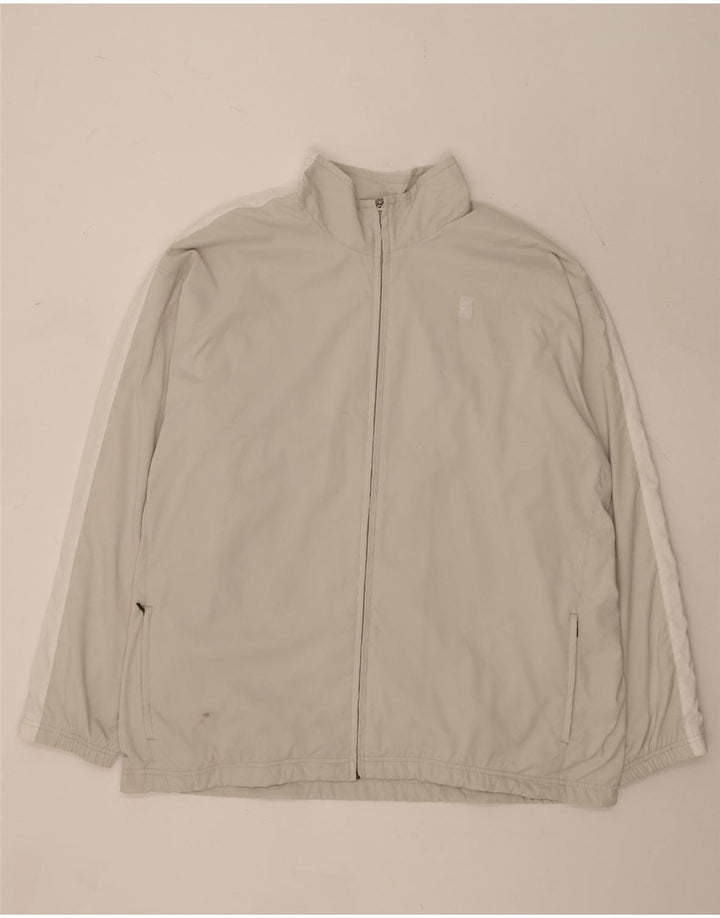 Męska kurtka dresowa Nike UK 47/48 2XL Beżowy poliester z blokami kolorów