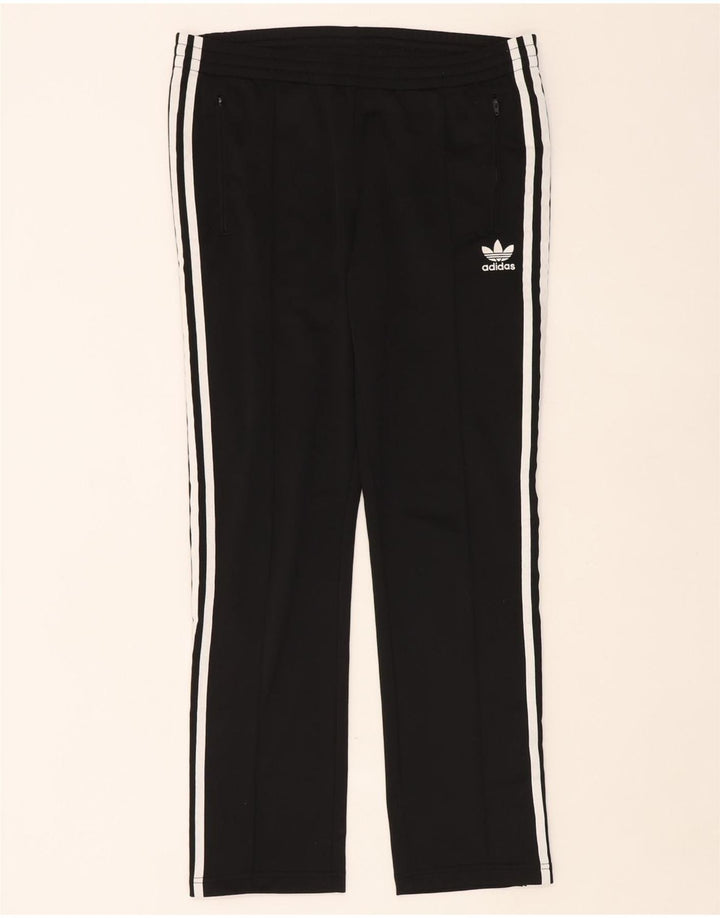 Damskie spodnie dresowe Adidas UK 14, duże, czarne, poliestrowe