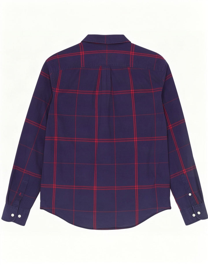Koszula męska Tommy Hilfiger, duża, bawełniana w granatową kratę