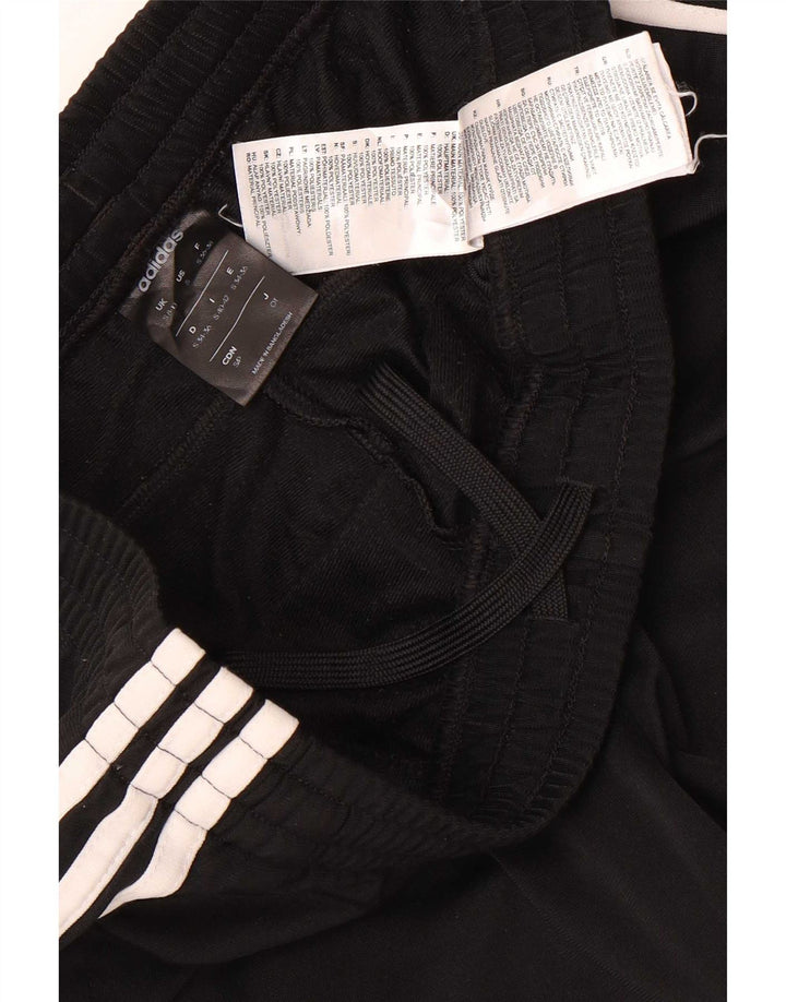 Damskie spodnie dresowe Adidas UK 8/10, małe, czarne, poliestrowe