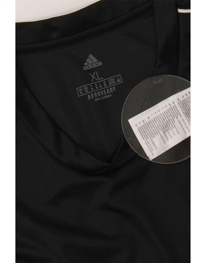 Adidas Męski T-shirt Aeroready Top XL Czarny Poliester