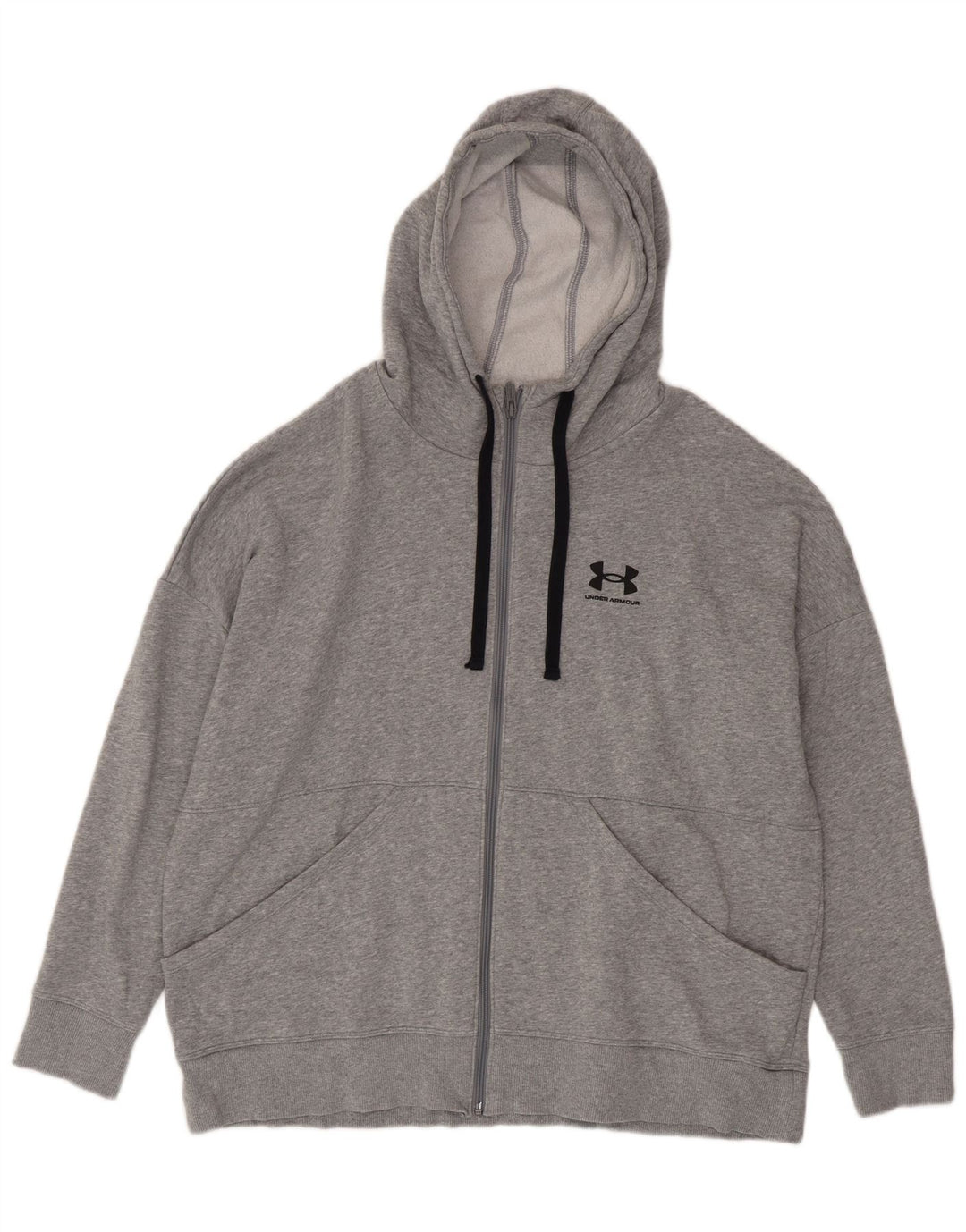 Męski sweter z kapturem i zamkiem Under Armour XL, szary, nakrapiany