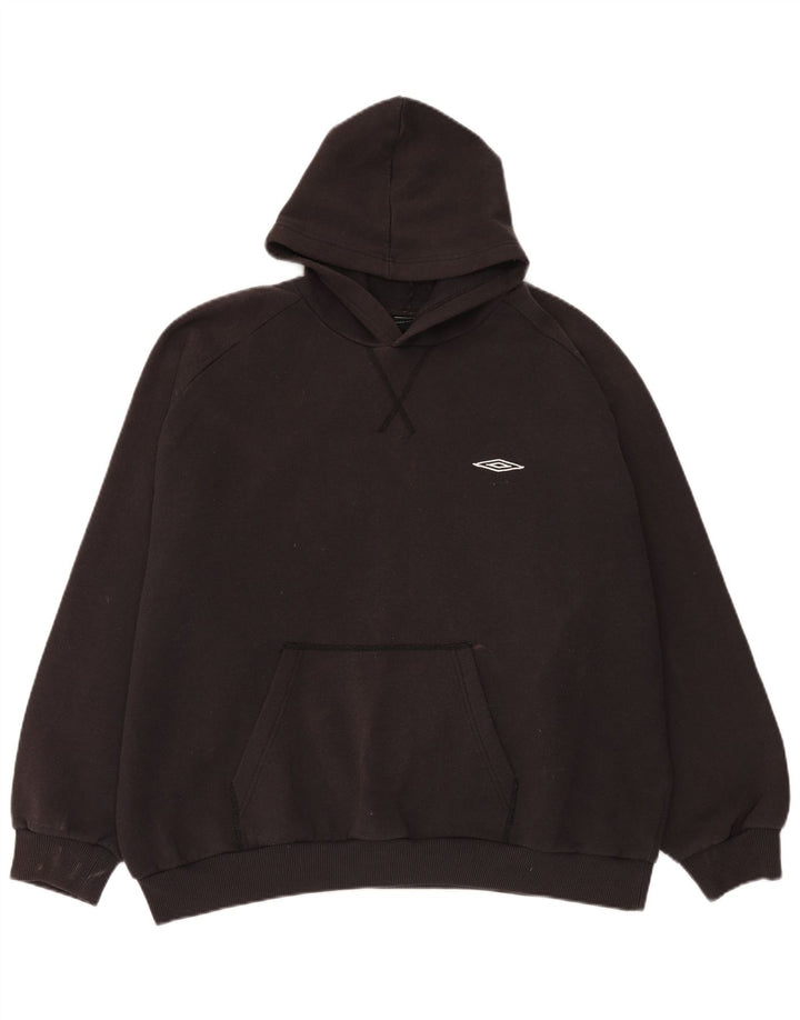 Damski sweter oversize z kapturem Umbro UK 20 2XL Czarny poliester