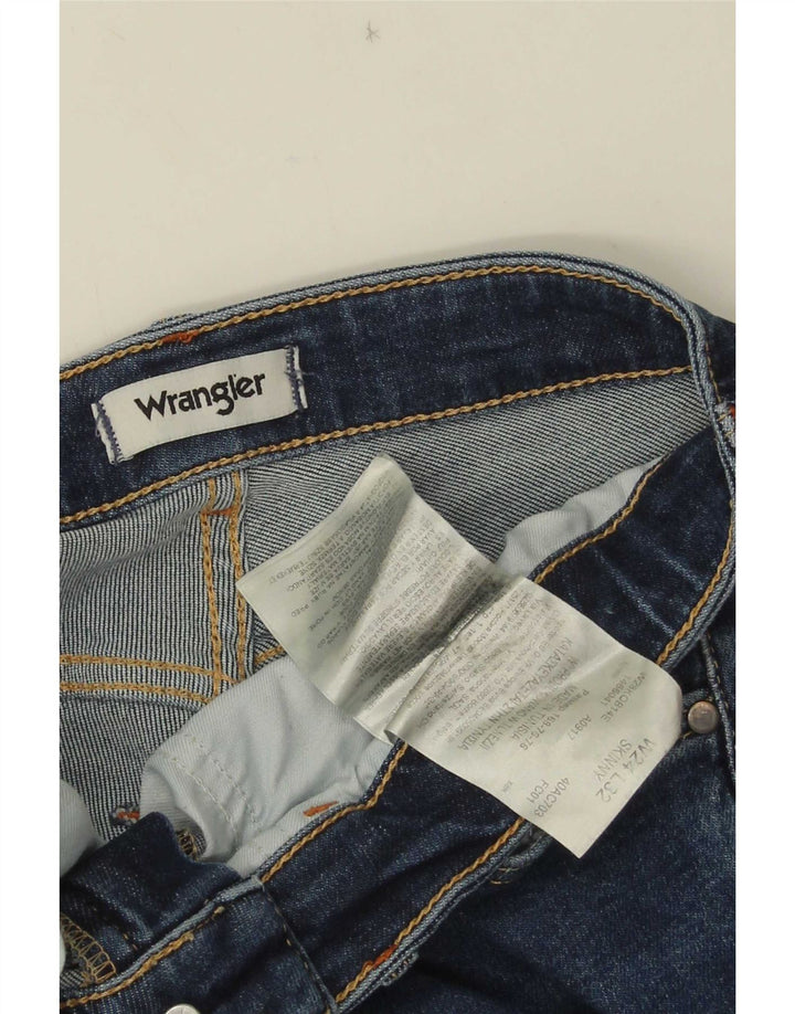 Damskie jeansy skinny Wrangler W24 L32 niebieskie