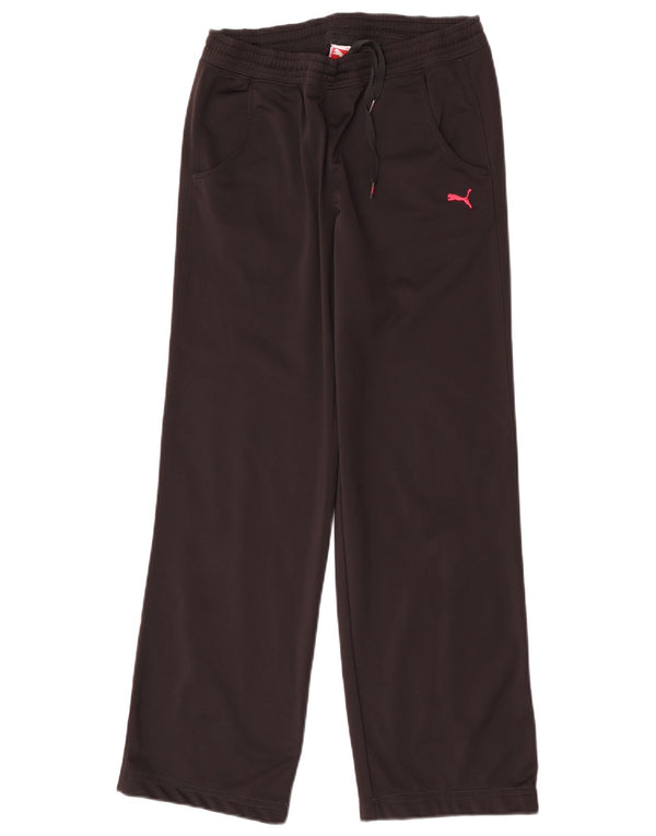 Damskie spodnie dresowe Puma UK 10, małe, czarne, poliestrowe