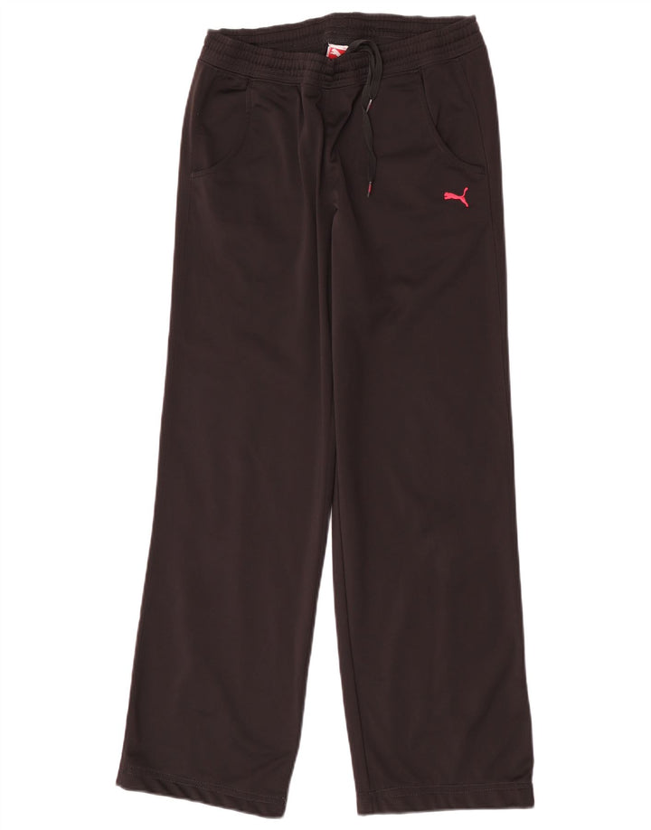 Damskie spodnie dresowe Puma UK 10, małe, czarne, poliestrowe