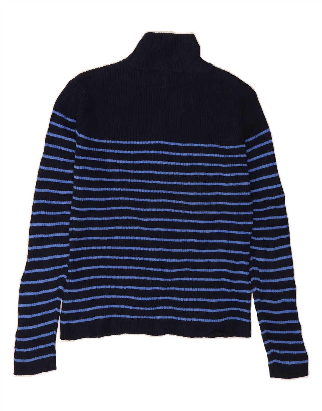 TOMMY HILFIGER Womens Roll Neck Jumper Sweater UK 14 Medium Navy Blue Vintage Tommy Hilfiger and Second-Hand Tommy Hilfiger from Messina Hembry 