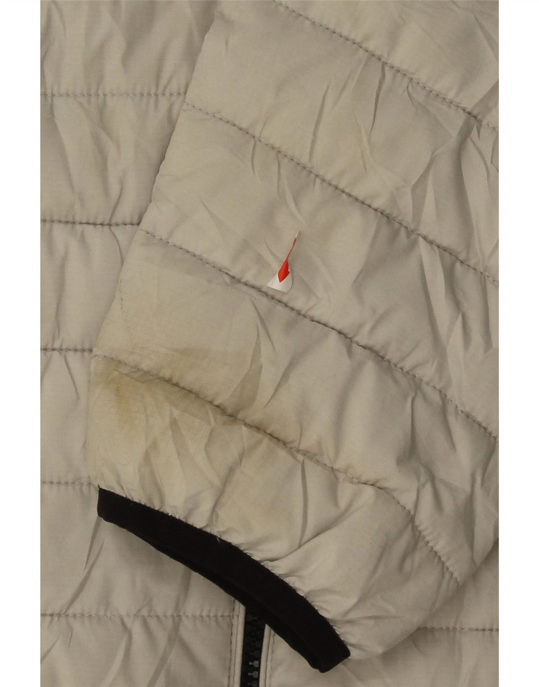 CHAMPION Womens Hooded Padded Jacket UK 18 XL Grey Polyester Modern Vintage Champion and Second-Hand Champion from Messina Hembry 