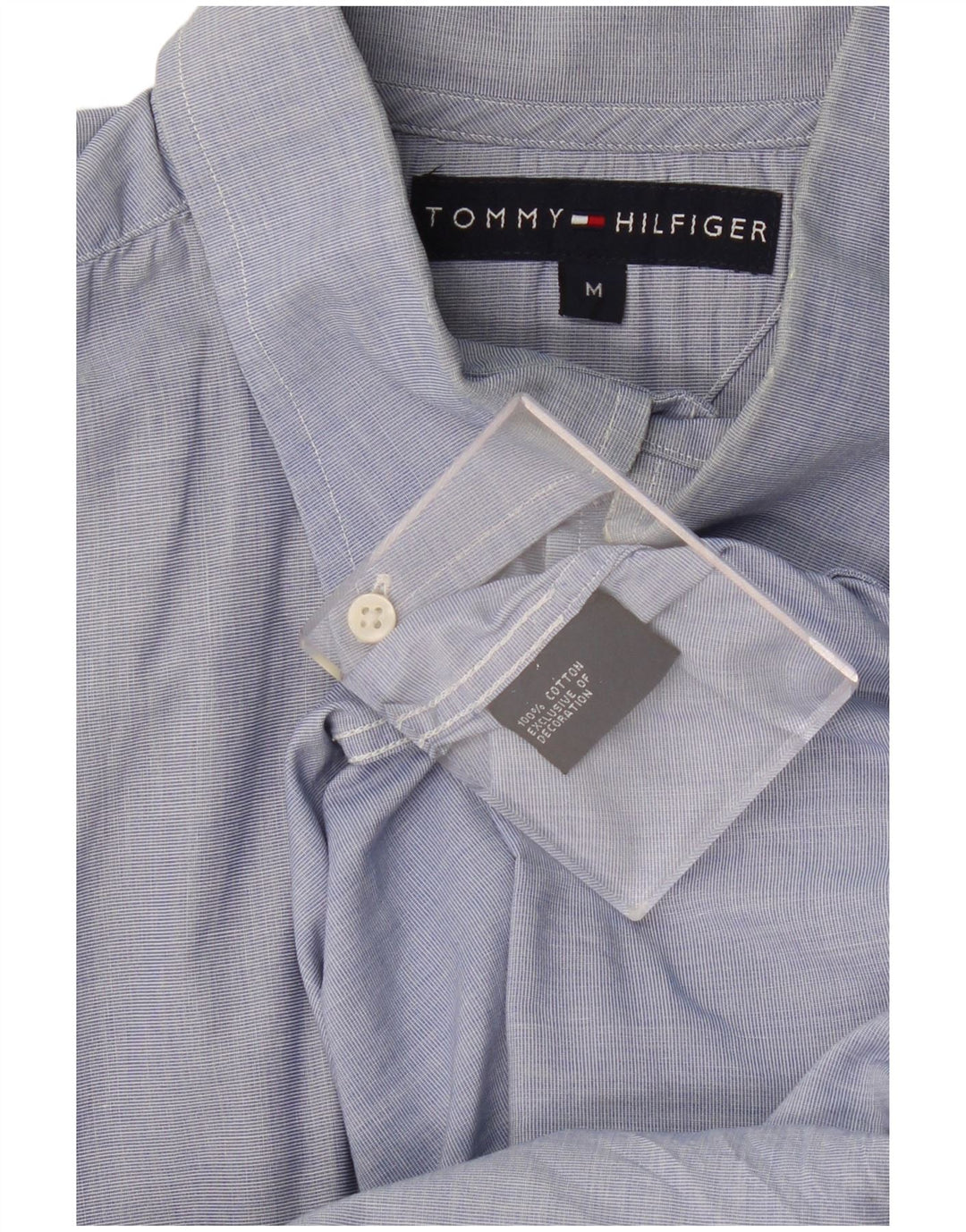 Koszula męska TOMMY HILFIGER, bawełniana, w kolorze średniego błękitu