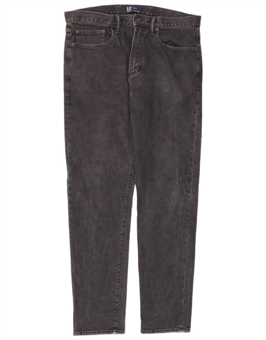 Męskie jeansy Gap Slim Tapered W36 L34 Szara bawełna