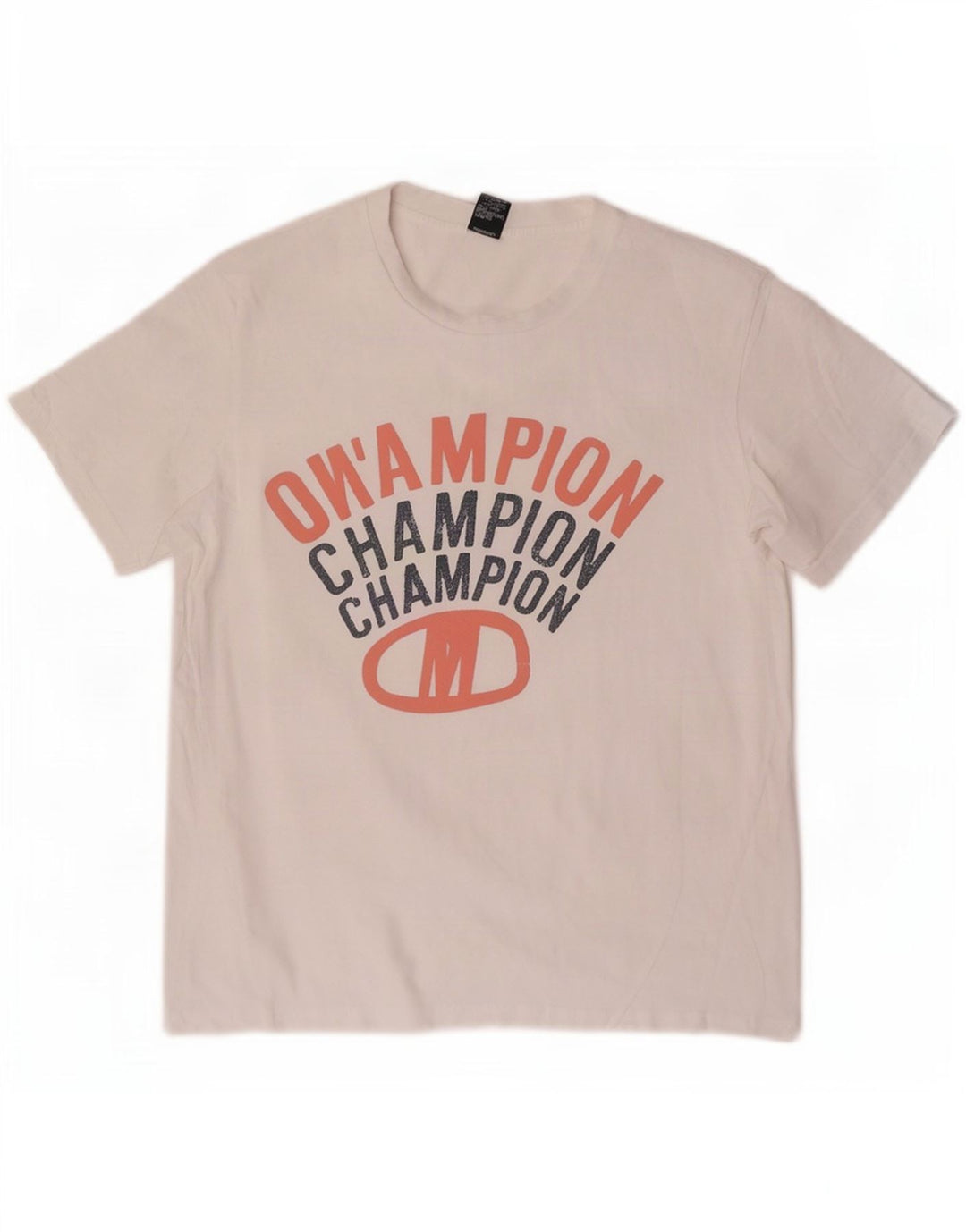 Męski T-shirt Champion z grafiką, średni biały