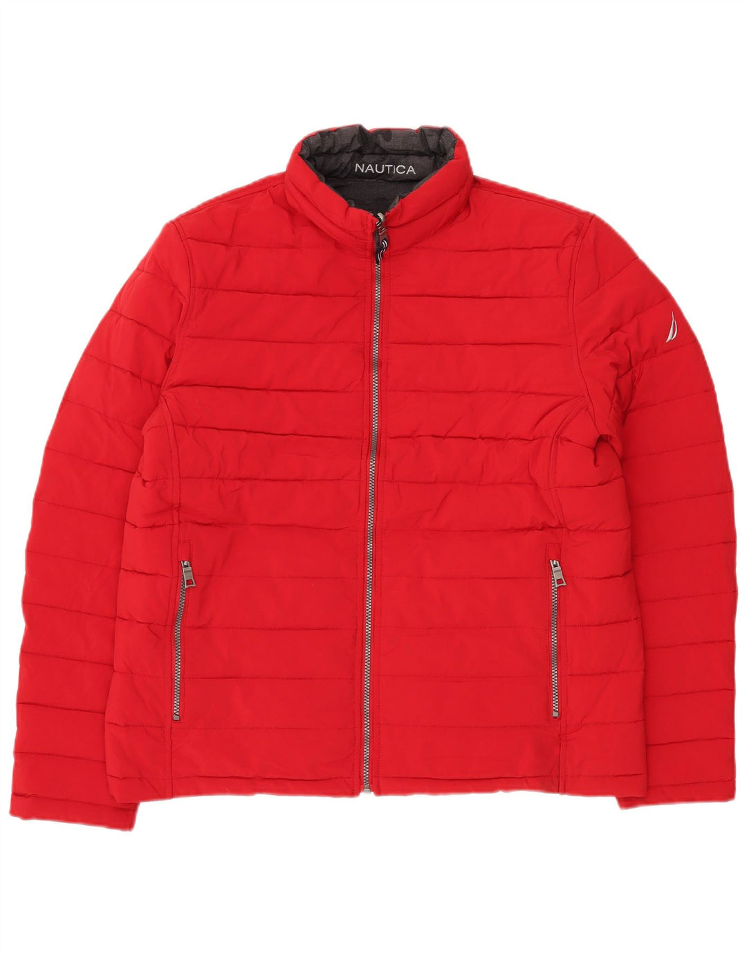 Męska dwustronna ocieplana kurtka NAUTICA UK 40, duży, czarny kamuflaż