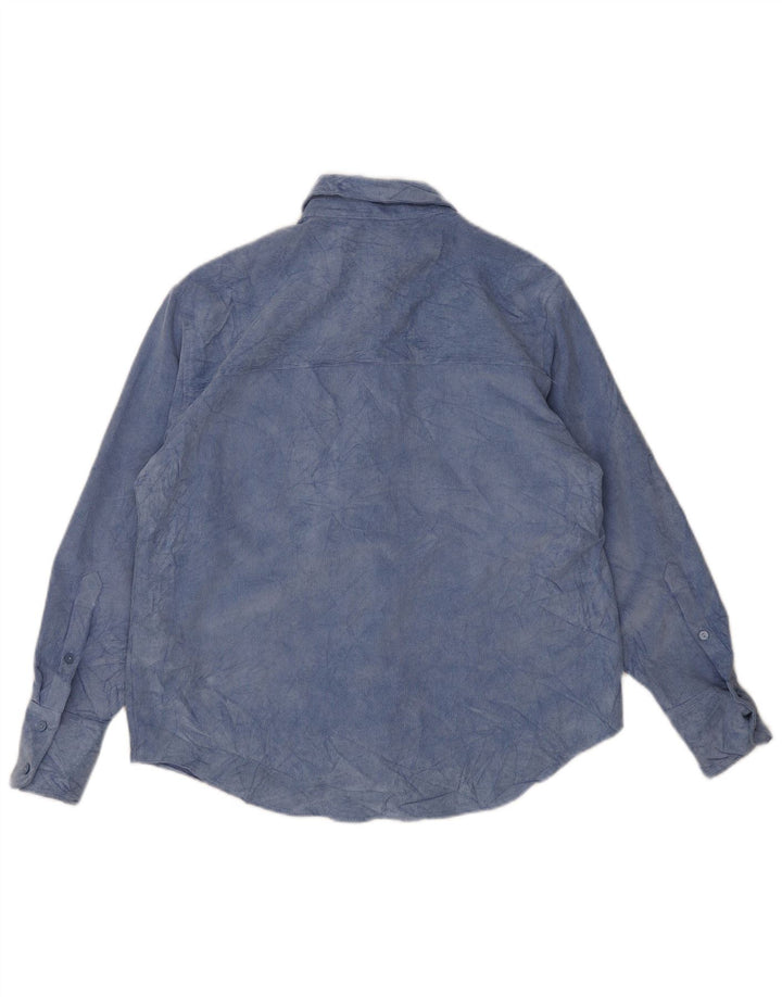 Damska koszula polarowa Zara UK 14, średni niebieski, poliester Tie Dye