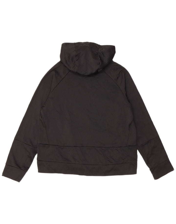 Chłopięcy sweter z kapturem NIKE Dri Fit z grafiką, 13-14 lat XL, czarny poliester