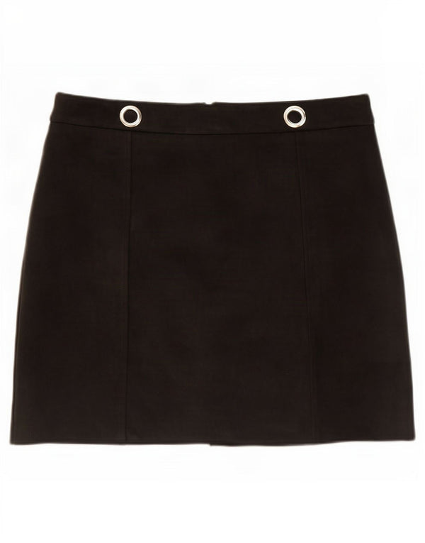 M&Co Womens Mini Skirt UK 12 Medium W32 Black Polyester