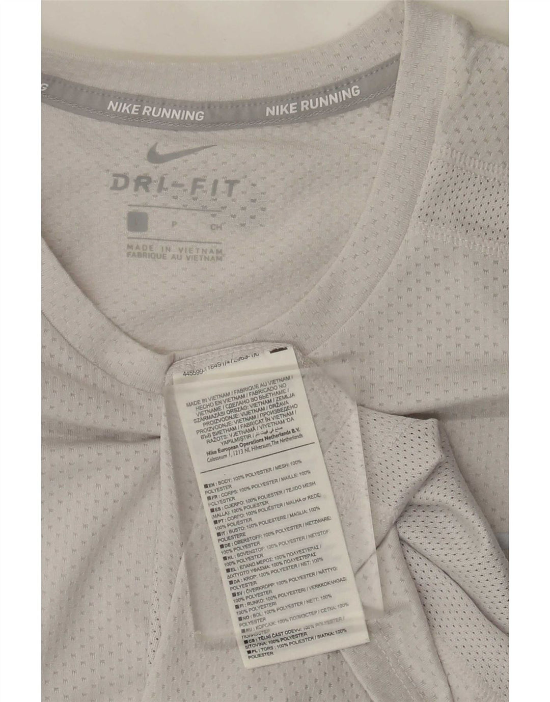 Nike Męska Koszulka Dri Fit Top Mała Szara Poliester