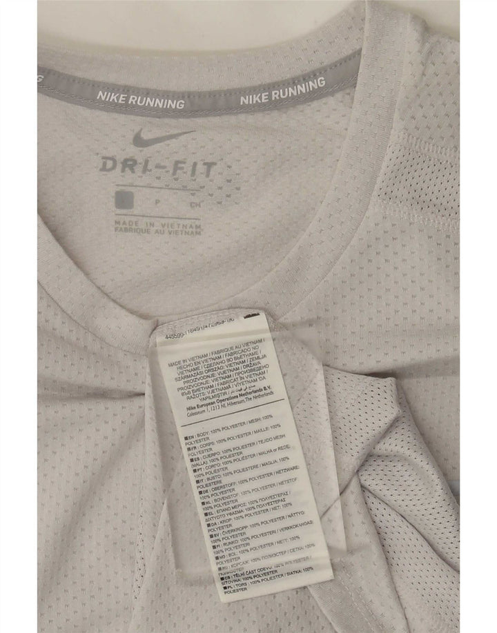 Nike Męska Koszulka Dri Fit Top Mała Szara Poliester