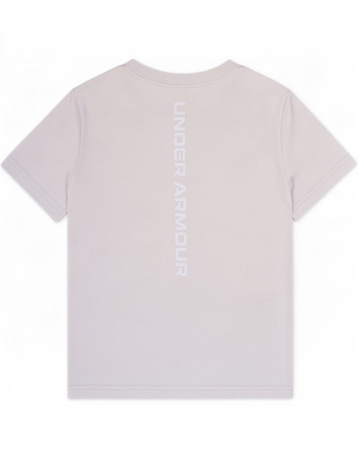 Chłopięcy T-shirt z grafiką Under Armour 4-5 lat, niebieski, poliester