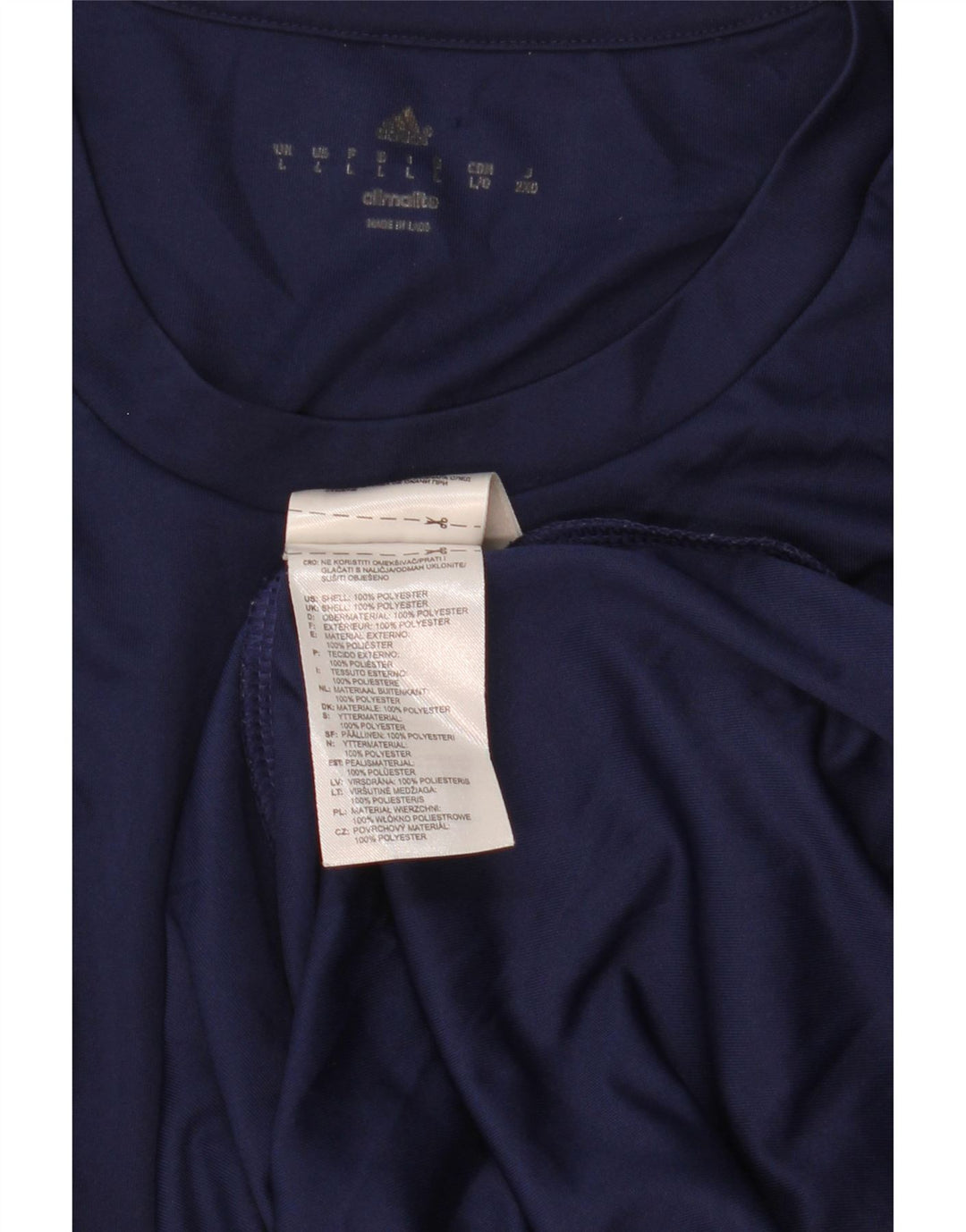 Adidas Męska koszulka Climalite Top, duża, granatowa, z poliestru