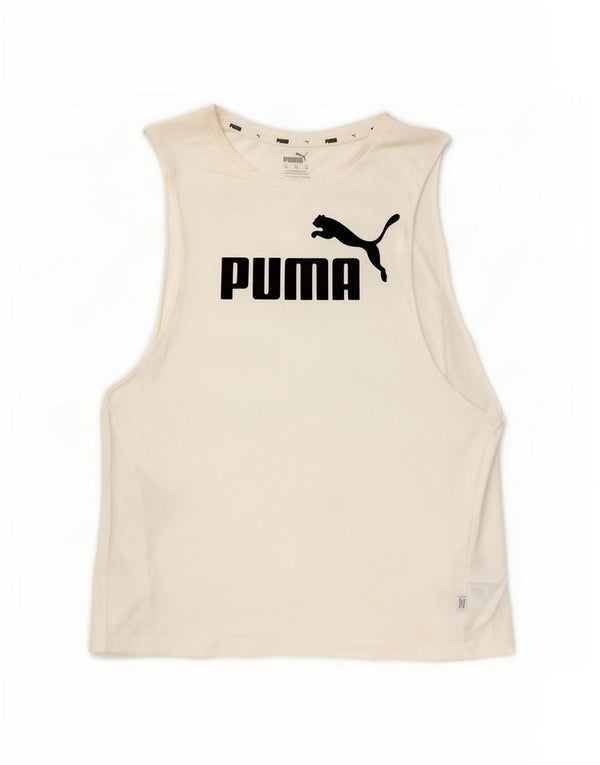 Damska koszulka oversize z grafiką Puma UK 6 XS, biała bawełna