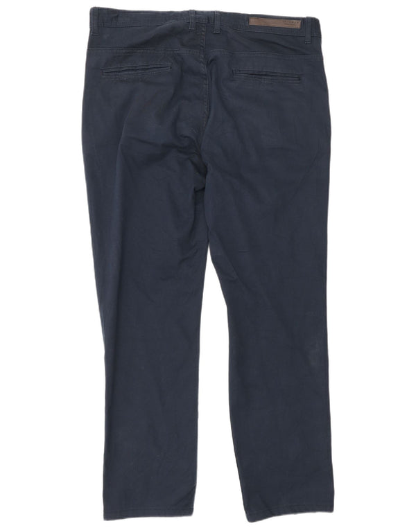 Męskie proste spodnie chino Zara EU 44 Large W34 L28 Granatowa bawełna