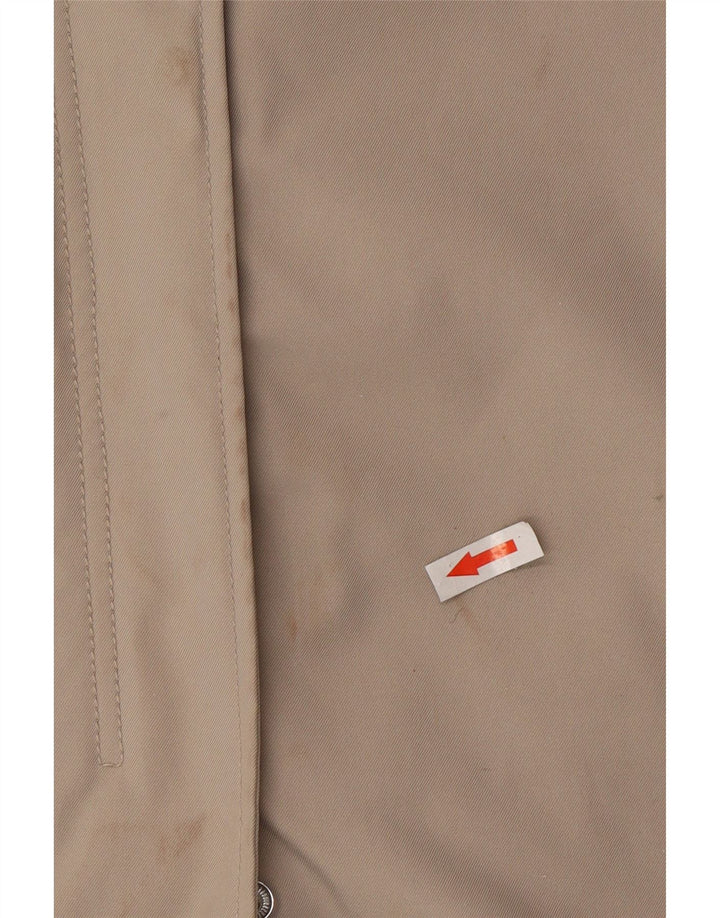 Damski płaszcz przeciwdeszczowy Esprit z kapturem, oversize UK 6 XS, beżowy poliester