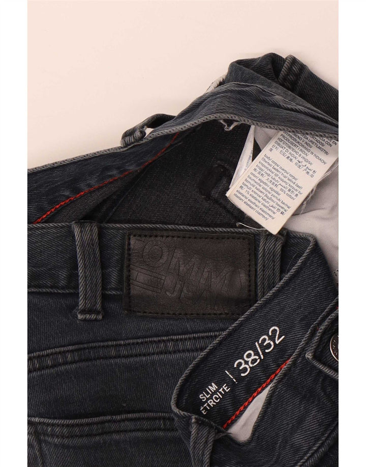 Męskie jeansy slim fit Tommy Hilfiger W38 L32 Niebieskie bawełniane