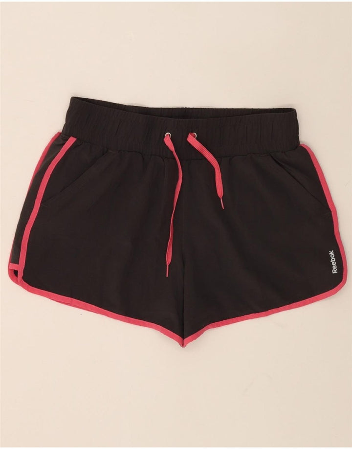 REEBOK Womens Sport Shorts UK 16 Large Grey Polyester Vintage Reebok and Second-Hand Reebok from Messina Hembry 