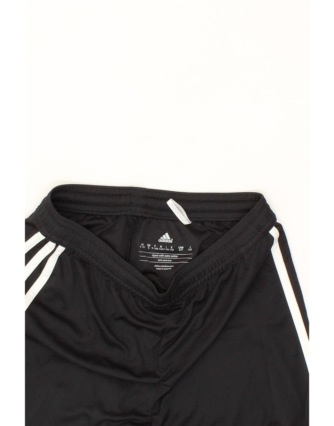 ADIDAS Boys Climalite Sport Shorts 9-10 Years  Black Colourblock Polyester Vintage Adidas and Second-Hand Adidas from Messina Hembry 