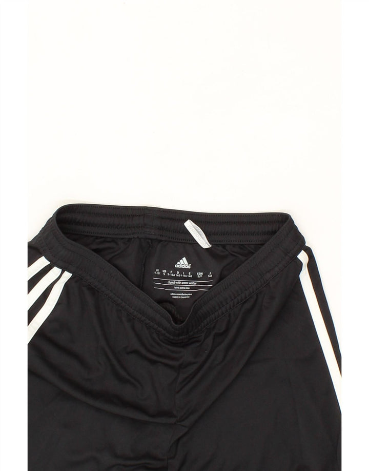 ADIDAS Boys Climalite Sport Shorts 9-10 Years  Black Colourblock Polyester Vintage Adidas and Second-Hand Adidas from Messina Hembry 