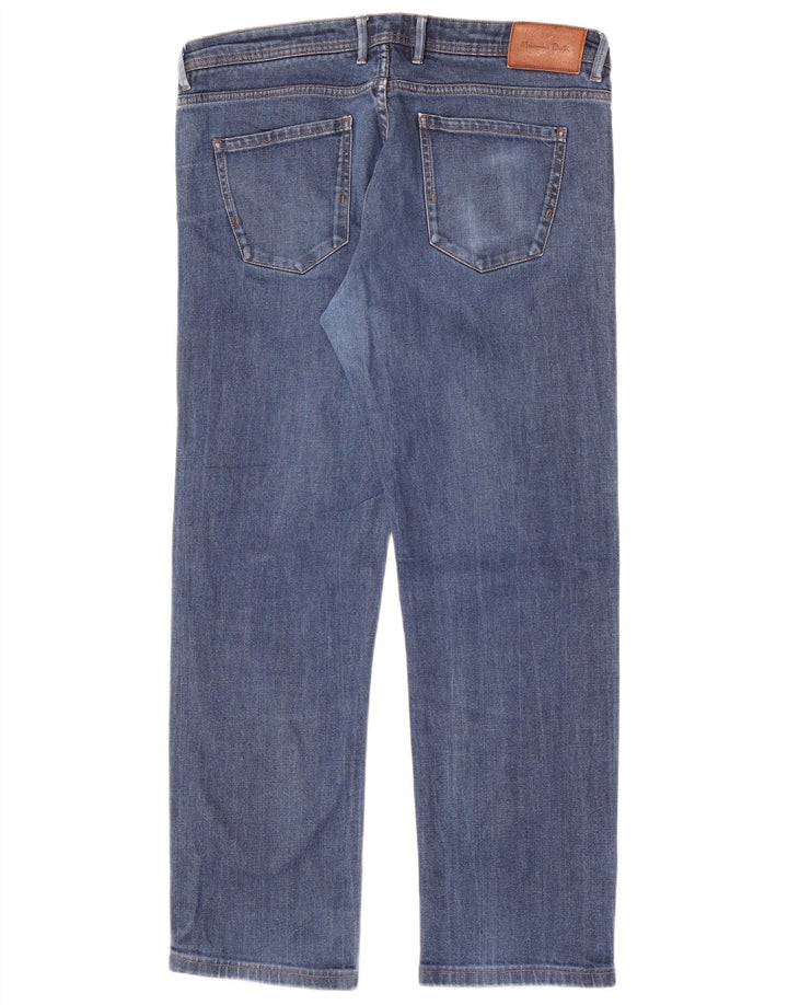 Damskie jeansy Massimo Dutti o regularnym kroju EU 44, duże, W34 L28, niebieskie