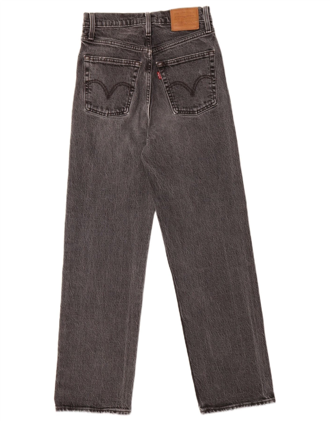 Damskie jeansy Levi's Ribcage Straight W25 L27 Szara bawełna