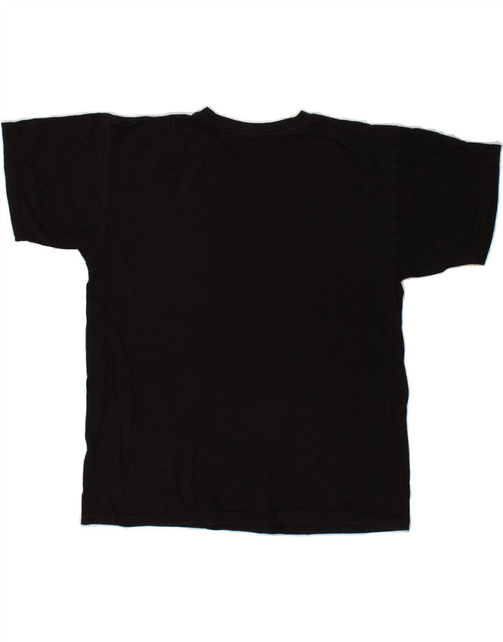 HURLEY Mens Graphic T-Shirt Top Medium Black Cotton Vintage Hurley and Second-Hand Hurley from Messina Hembry 