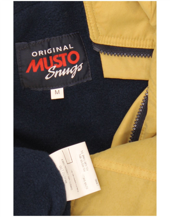Męska kurtka bomber Musto Graphic UK 38 Średni żółty poliester żeglarski