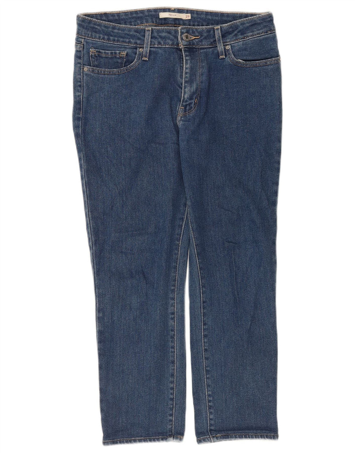 Damskie jeansy LEVI'S 712 Crop W29 L24 Niebieskie bawełniane