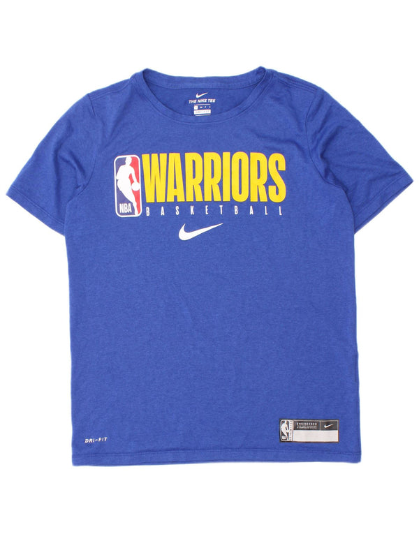 Chłopięcy T-shirt z grafiką Nike Golden State Warriors 8-9 lat, mały, niebieski