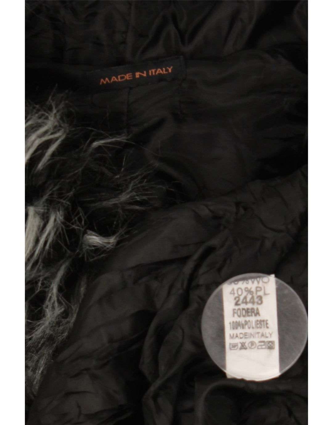 VINTAGE Damska peleryna z kapturem o luźnym kroju UK 10 Mała czarna wełna