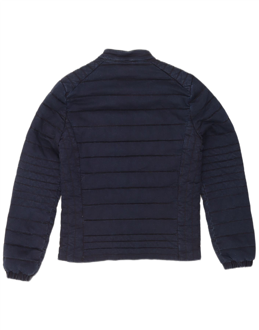 Guess Męska ocieplana kurtka UK 40, duża, granatowa, bawełniana