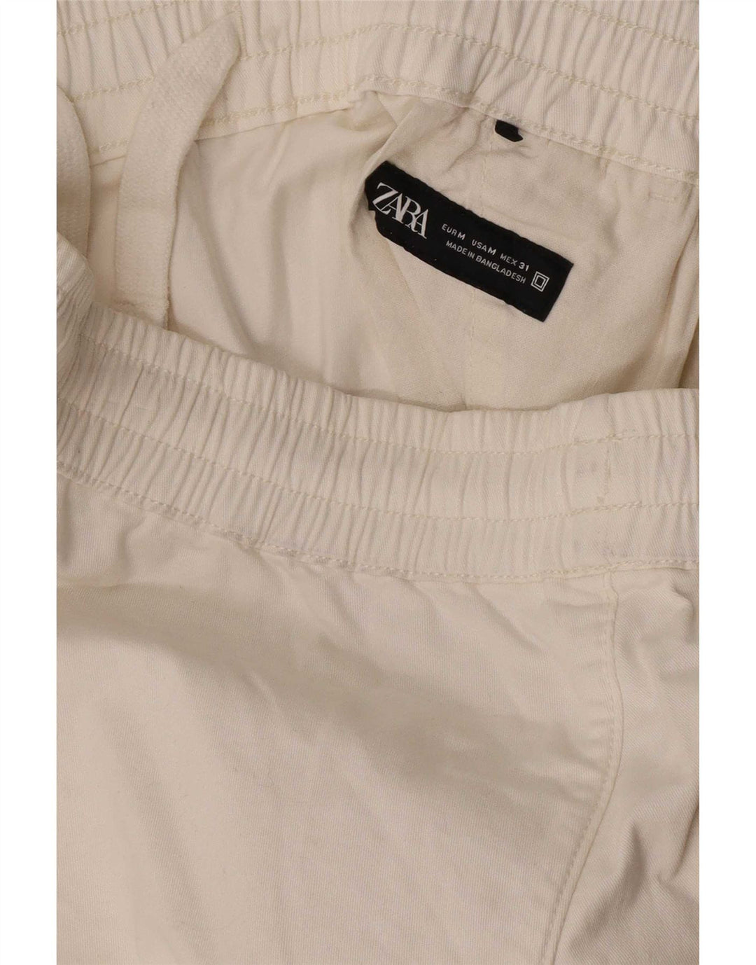 Męskie spodenki chino Zara Medium W31 białe