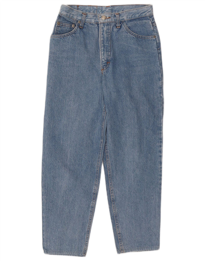 Vintage damskie dżinsy Crop Tapered W28 L25 niebieskie