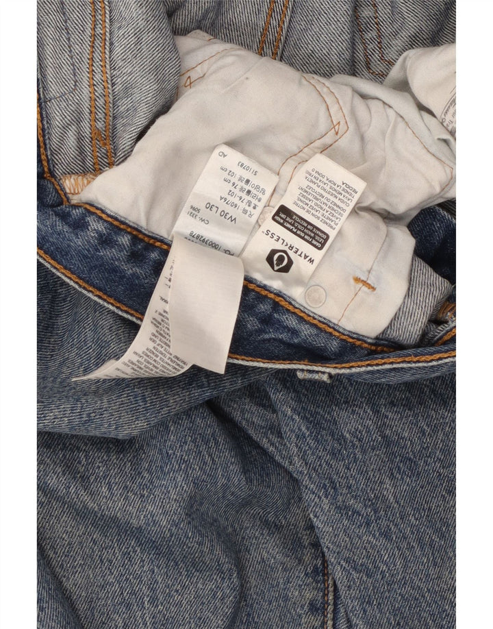 Męskie jeansy Levi's 501 Straight W30 L30 Niebieskie bawełniane