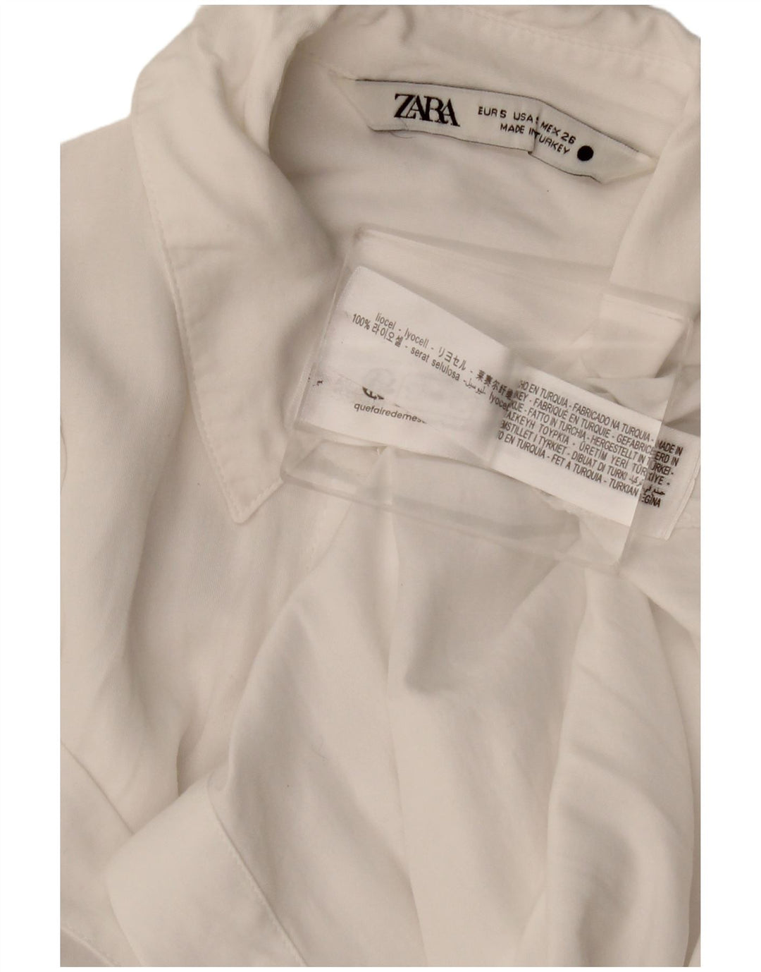 Koszula damska Zara UK 10 Small White Lyocell