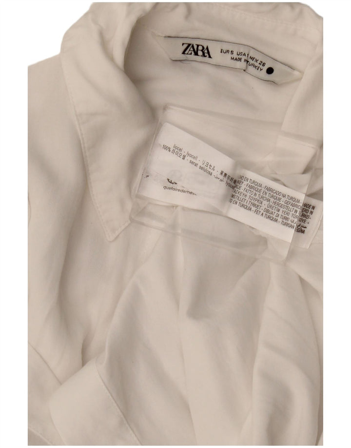 Koszula damska Zara UK 10 Small White Lyocell