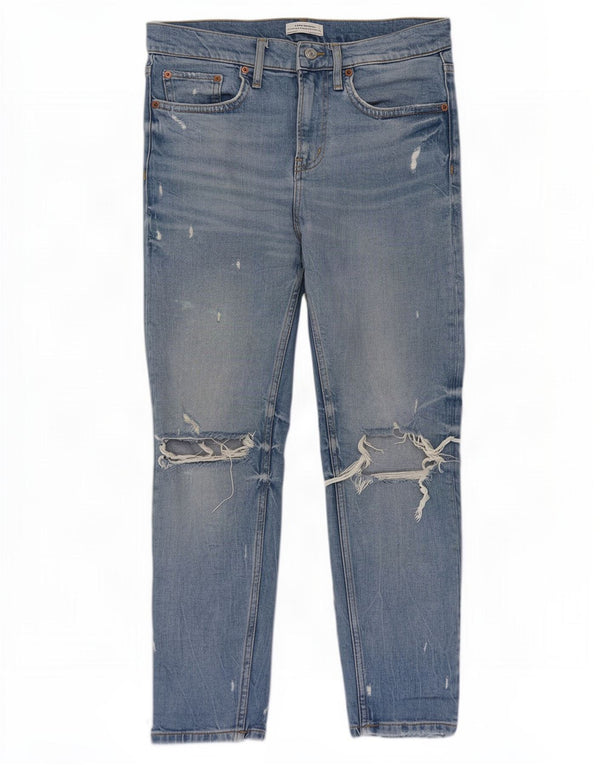 Damskie jeansy Zara w trudnej sytuacji EU 34 2XS W24 L27 Niebieskie